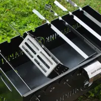 Шампур-сітка для автомангала 19 × 8 × 6 см із нержавіючої сталі