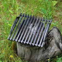 Сталева решітка-гриль для мангала Люкс 35×35 см