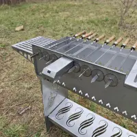 Мангальний набір Стоун на 8 шампурів із мотором від акумулятора