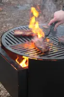 Rebernia Charcoal Grill with Rotating Grates, 70 cm