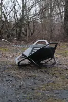 Розбірна сталева чаша для вогню 50 см, трикутна