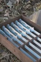 Шампур із нержавіючої сталі 630×14×3 мм із дерев’яною ручкою