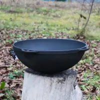 17 L Asian Cast-Iron Kazan, 450 mm, Without Lid