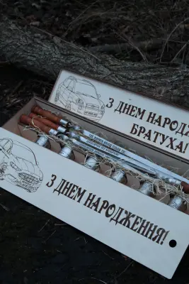 Дерев’яний тубус для чарок