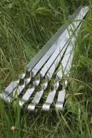 Шампур для люля-кебабу AISI 430, 650×20×2,5 мм, металева ручка