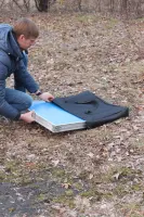 Чохол для розкладного столу з тканини оксфорд, чорний