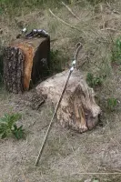 Шампур для люля-кебабу AISI 430, 650×20×2,5 мм, металева ручка