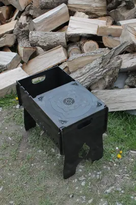 Сталева підставка для казана на мангал 30×32 см