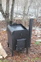 Печь-буржуйка на дровах с варочной поверхностью 46×52×75 см