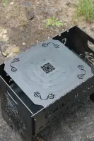 Сталева підставка для казана на мангал 30×32 см