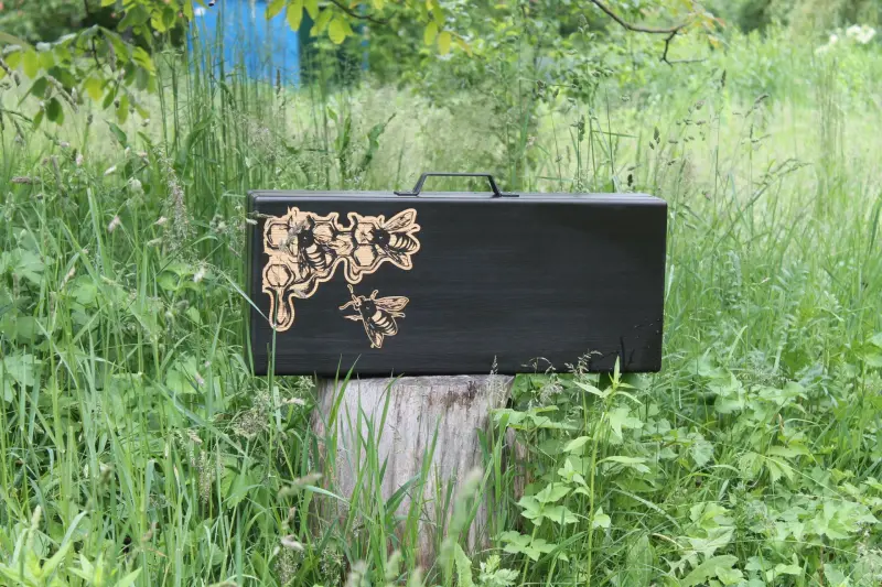 Коробка-кейс для 6 шампурів із дерев’яними ручками, 650×240×70 мм
