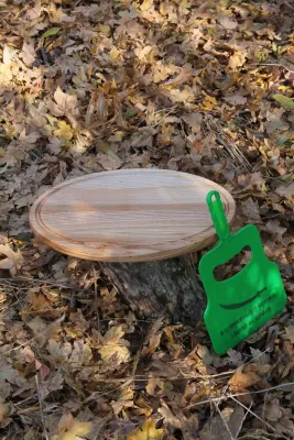 Овальна дерев’яна кухонна дошка 20×32 см