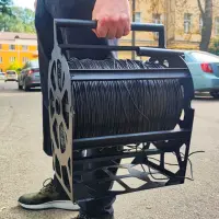 Сталева саперна котушка для дроту до 500 м, без дроту