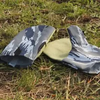 Брезентові рукавиці для гриля з подвійним надолонником, пара