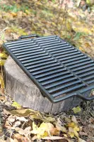 Двостороння чавунна решітка-гриль 35,5 × 25,5 см