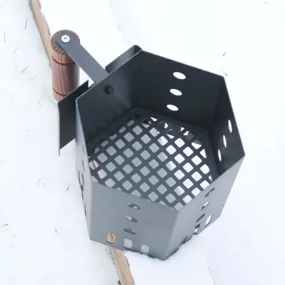 Стартер для розпалювання вугілля малий, сталь 1 мм, 20 × 17,5 см