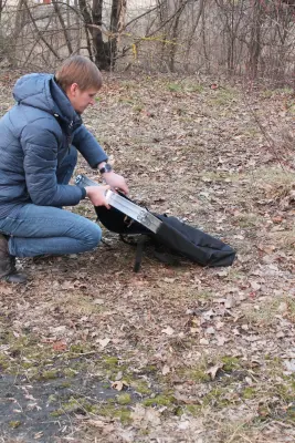 Чохол для розкладного столу з тканини оксфорд, чорний