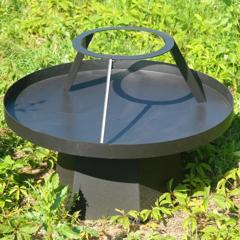 Collapsible Metal Stand for Cauldron and Frying Pan, 28.5 cm