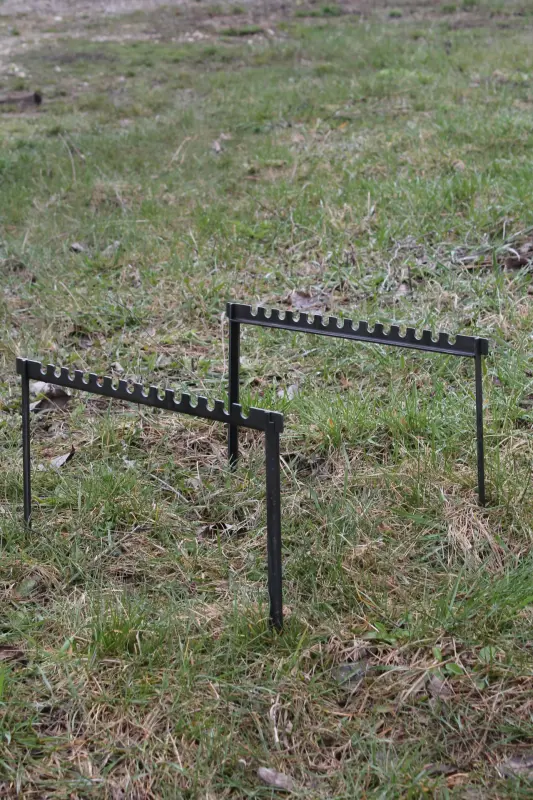Portable Steel Skewer Frame Grill, 50 cm