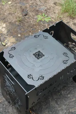 Сталева підставка для казана на мангал 30×32 см