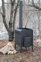 Печь-буржуйка на дровах с варочной поверхностью 46×52×75 см