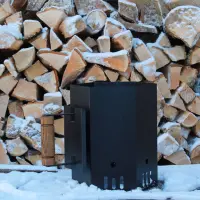 Малый стальной стартер для розжига угля 20 × 17,5 см