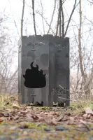 Розбірна сталева піч під казан і сковороду з прорізами для шампурів, 3 мм, 50×40 см