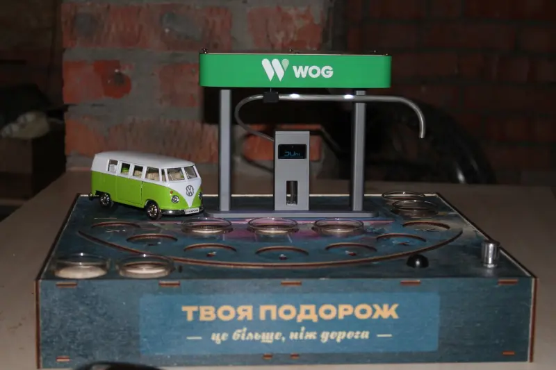 Автоматичний наливатор АЗС із друком на 4 чарки