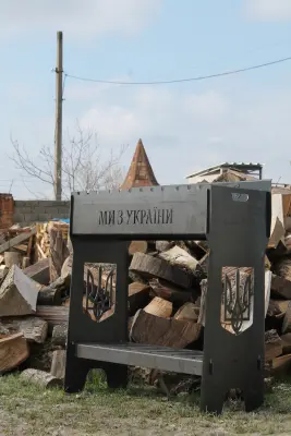 Автоматичний мангал на 6 шампурів зі сталі 3 мм з іменним гравіюванням