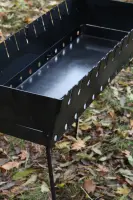 Steel Suitcase Grill for 8 Skewers, 2 mm