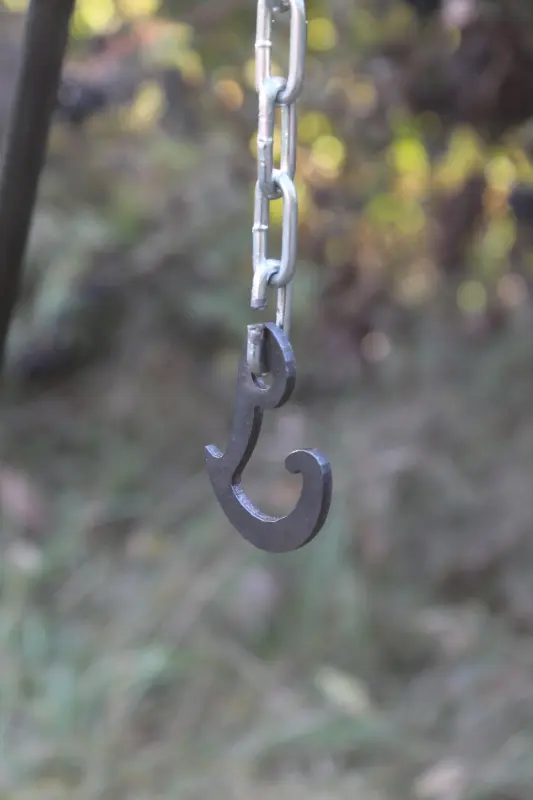 Detachable Cauldron Tripod, 12 mm Steel Rod