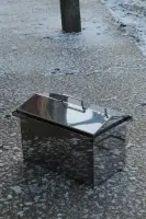 Коптильня гарячого копчення з нержавіючої сталі 350×255×270 мм, 1,5 мм
