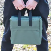 Чохол для наливатора на 4 чарки 22 × 21 × 12.5 см, оливковий