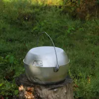 Aluminum Cauldron with Frying-Pan Lid, 5 L