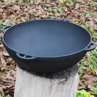 17 L Asian Cast-Iron Kazan, 450 mm, Without Lid