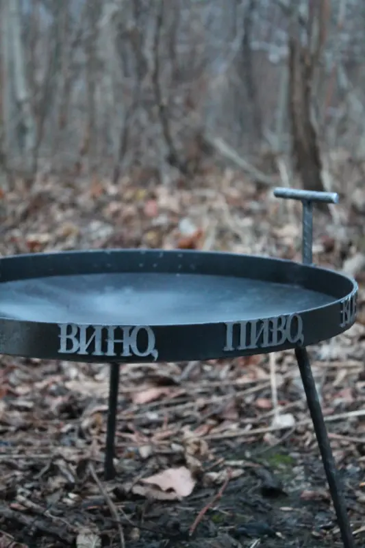 Raised stainless steel decoration for 40 cm disk-pan lid