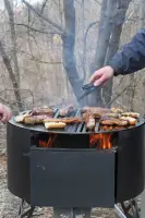 Rebernia Charcoal Grill with Rotating Grates, 70 cm
