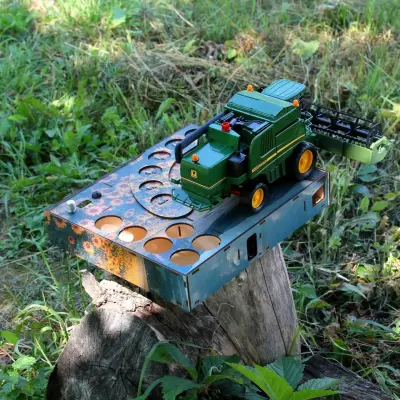 Автоматичний наливатор-комбайн John Deere з пшеничною жаткою на 6 чарок