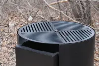 Rebernia Charcoal Grill with Rotating Grates, 70 cm