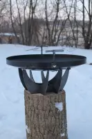 Сталева підставка з пластин для казана та сковороди 30×15 см, 3 мм