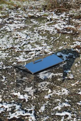 Коптильня гарячого копчення з нержавіючої сталі 350×255×270 мм, 1,5 мм