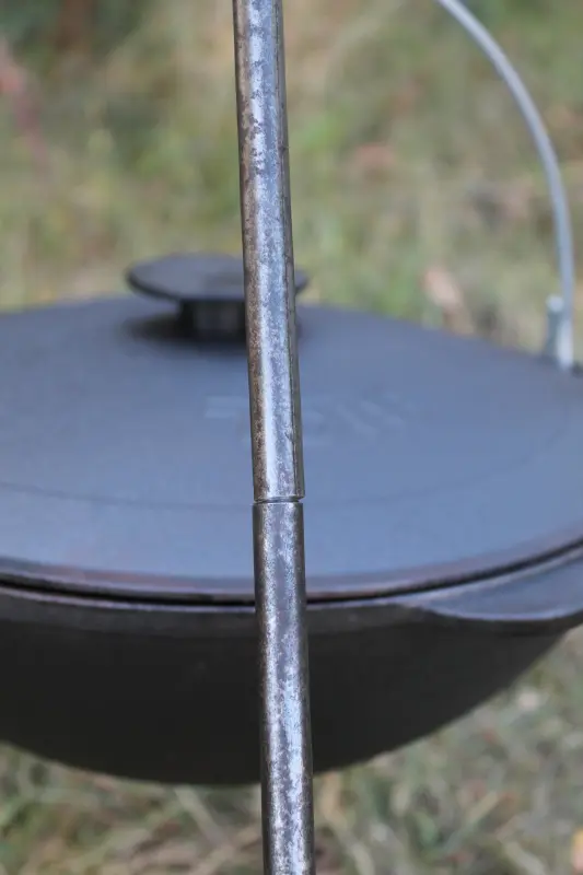 Detachable Cauldron Tripod, 12 mm Steel Rod