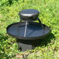 Collapsible Metal Stand for Cauldron and Frying Pan, 28.5 cm