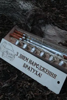 Дерев’яний тубус для чарок