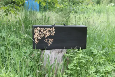 Коробка-кейс для 6 шампурів із дерев’яними ручками, 650×240×70 мм