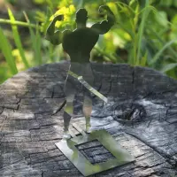 Фігурний тримач для сосисок №2 з нержавіючої сталі, 12,6 см