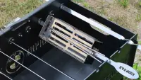 Шампур-сітка для автомангала 19 × 8 × 6 см із нержавіючої сталі