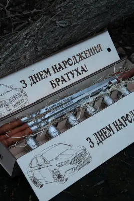 Дерев’яний тубус для чарок
