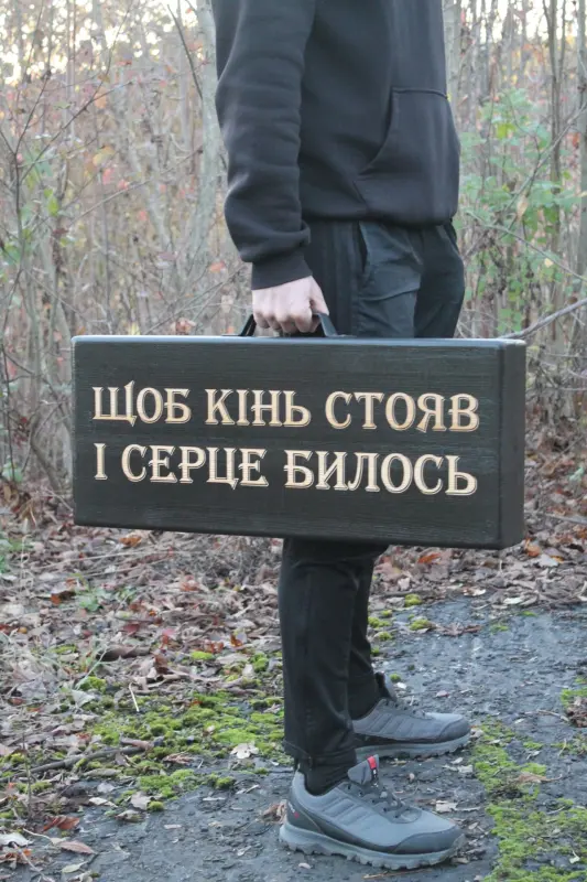 Коробка-кейс для 6 шампурів із дерев’яними ручками, 650×240×70 мм