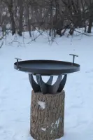 Сталева підставка з пластин для казана та сковороди 30×15 см, 3 мм